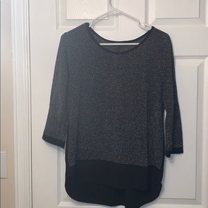 Sparkly black and silver top
